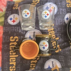 Steelers Mugs, Shot Glasses , Miniature Mugs
